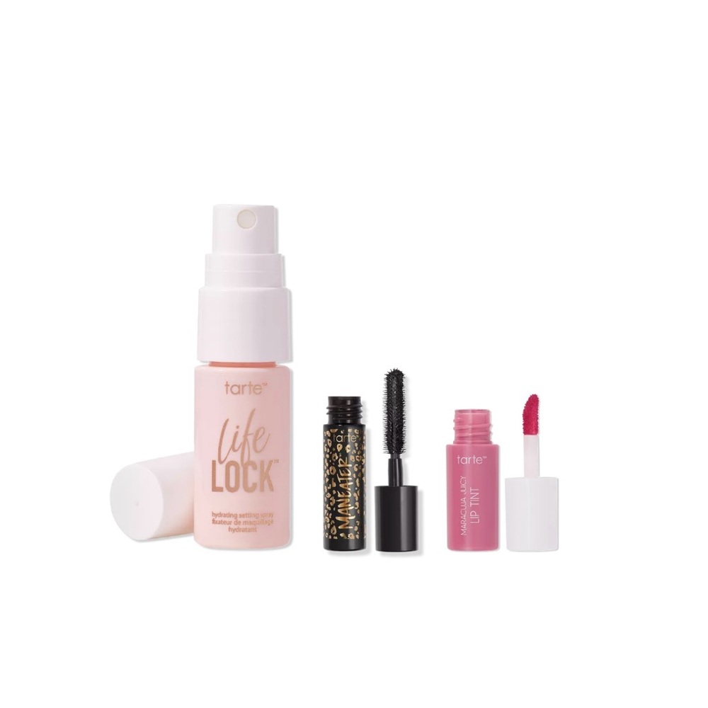 NEW Tarte Beauty Favorites Bundle-Setting Spray, Lip Tint and Maneater Mascara